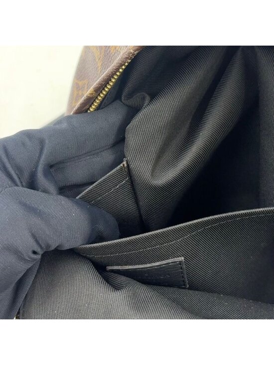 Louis Vuitton Palm Springs PM Monogram Leather Brown Black Backpack Gold main image 5